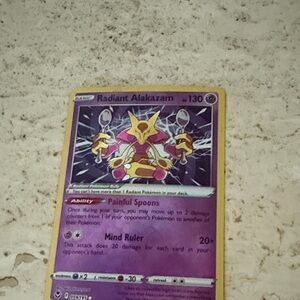 Radiant Alakazam Pokémon Card